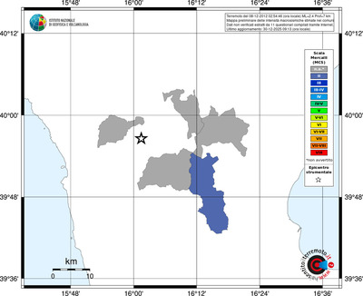 Mappa MCS - territori comuni