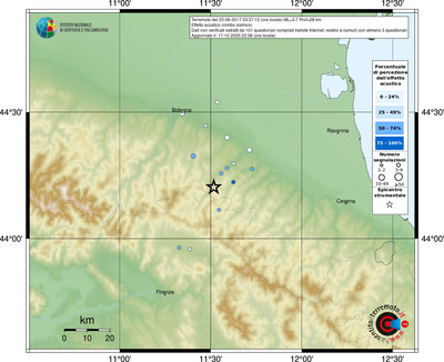 Mappa comuni con almeno 3 questionari