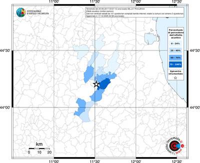 Mappa territorio comunale con almeno 3 questionari