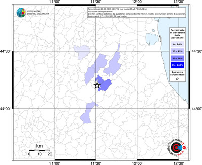 Mappa territorio comunale con almeno 3 questionari
