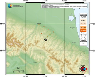 Mappa comuni con almeno 3 questionari