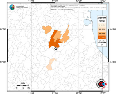 Mappa territorio comunale con almeno 3 questionari