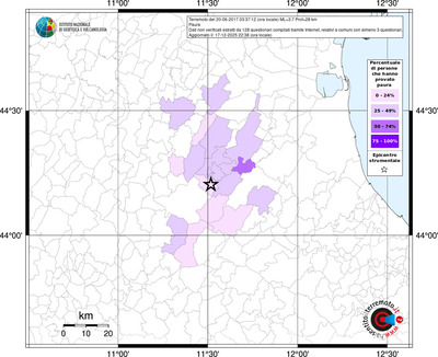Mappa territorio comunale con almeno 3 questionari