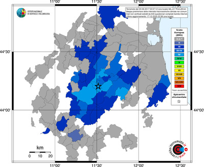 Mappa EMS - territori comuni