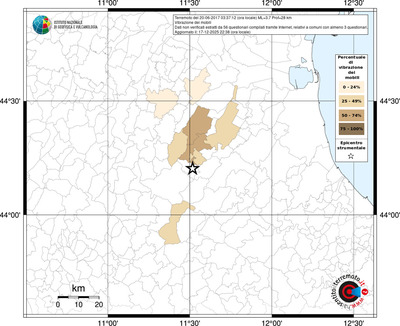 Mappa territorio comunale con almeno 3 questionari