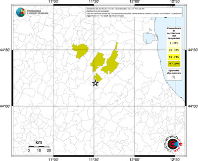 Mappa territorio comunale con almeno 3 questionari