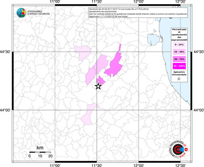 Mappa territorio comunale con almeno 3 questionari