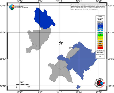 Mappa EMS - territori comuni