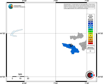 Mappa EMS - territori comuni