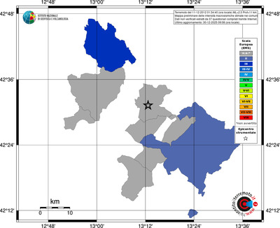 Mappa EMS - territori comuni