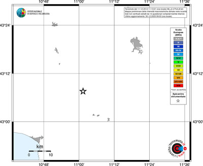 Mappa EMS - territori località