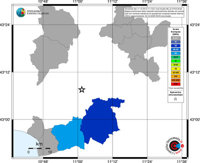 Mappa EMS - territori comuni