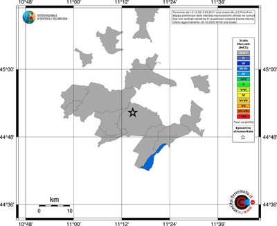 Mappa MCS - territori comuni