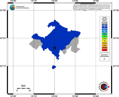 Mappa MCS - territori comuni