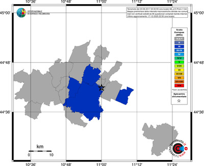Mappa EMS - territori comuni