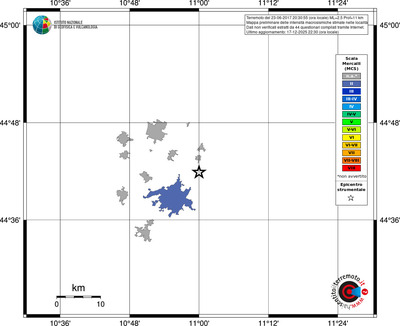 Mappa MCS - territori località