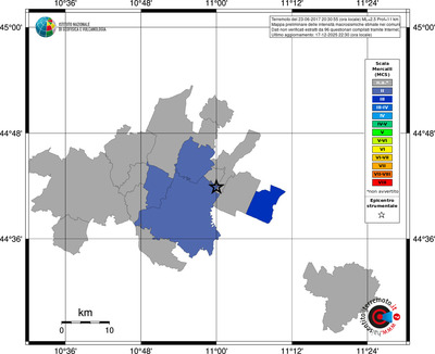 Mappa MCS - territori comuni