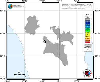 Mappa EMS - territori comuni
