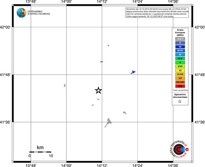 Mappa EMS - territori località