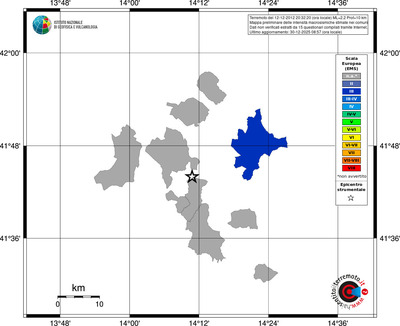 Mappa EMS - territori comuni