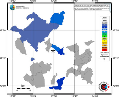 Mappa EMS - territori comuni