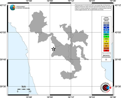 Mappa MCS - territori comuni