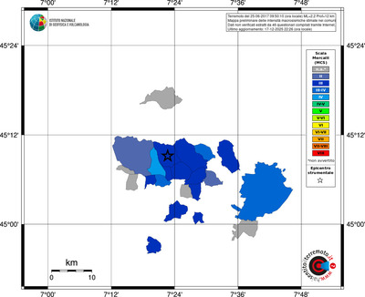 Mappa MCS - territori comuni