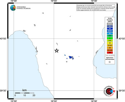 Mappa EMS - territori località