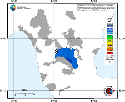 Mappa EMS - territori comuni