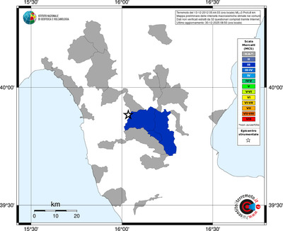 Mappa MCS - territori comuni