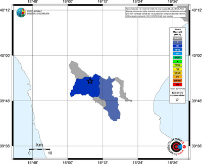 Mappa MCS - territori comuni