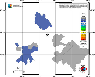 Mappa MCS - territori comuni