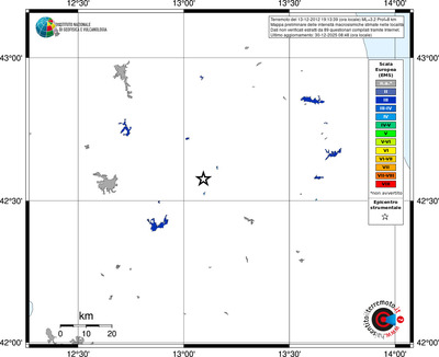 Mappa EMS - territori località