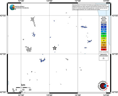 Mappa MCS - territori località