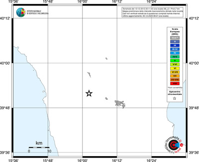 Mappa EMS - territori località