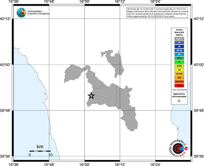 Mappa MCS - territori comuni