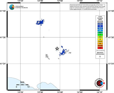 Mappa EMS - territori località