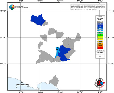 Mappa EMS - territori comuni
