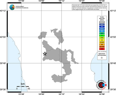 Mappa MCS - territori comuni