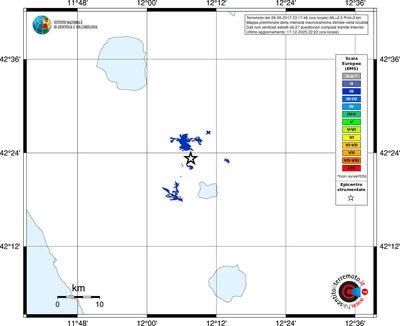 Mappa EMS - territori località