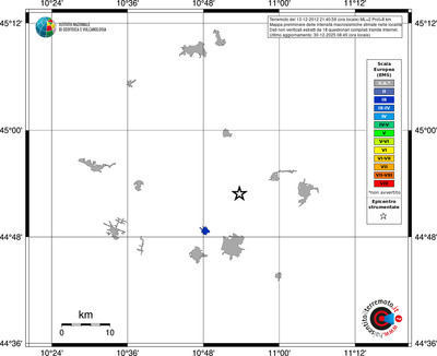 Mappa EMS - territori località
