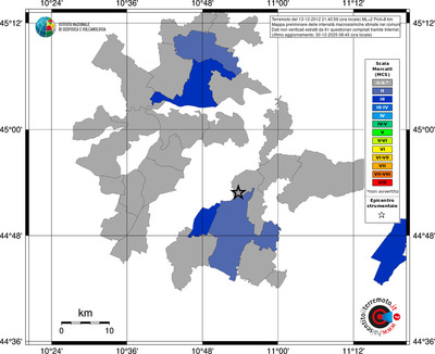 Mappa MCS - territori comuni