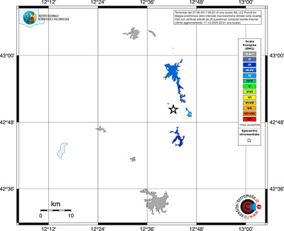 Mappa EMS - territori località
