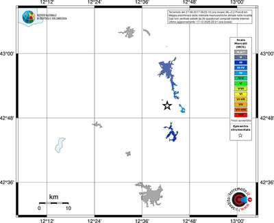 Mappa MCS - territori località