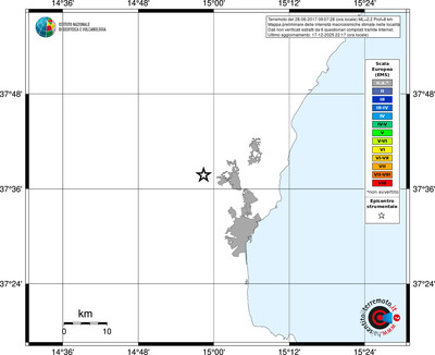Mappa EMS - territori località