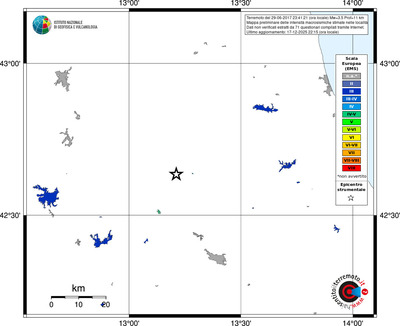 Mappa EMS - territori località