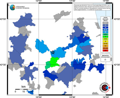 Mappa MCS - territori comuni