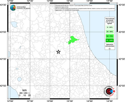 Mappa territorio comunale con almeno 3 questionari