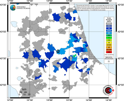 Mappa EMS - territori comuni