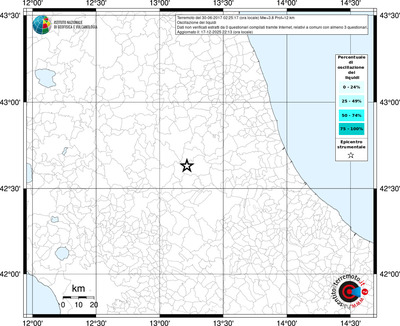 Mappa territorio comunale con almeno 3 questionari